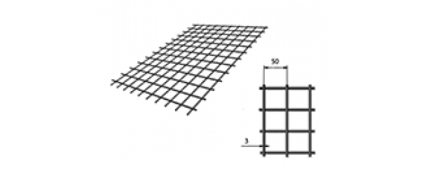 Сетка сварная (дорожная) 50х50х3мм 1х2м купить с доставкой в Михнево